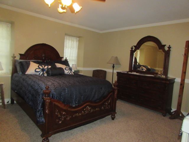 Room 8- On main level, $120 tucked in private corner. queen room  with whirlpool tub for two and electric fireplace. 